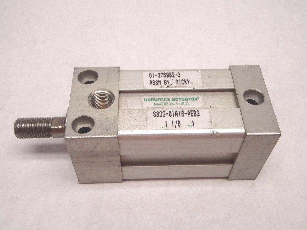 Numatics S80G-01A1B-AEB2 COmpact Cylinder 1" Stroke