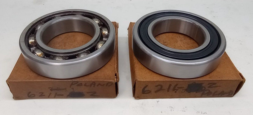 FLT-1 6211-Z Ball Bearing Deep Groove 55X100X21mm Single Shielded (Pack of 2)