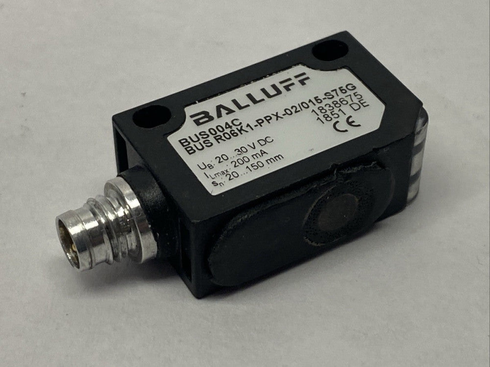 Balluff BUS004C Ultrasonic Sensor Male M8 4-Pin BUS R06K1-PPX-02/015-S75G