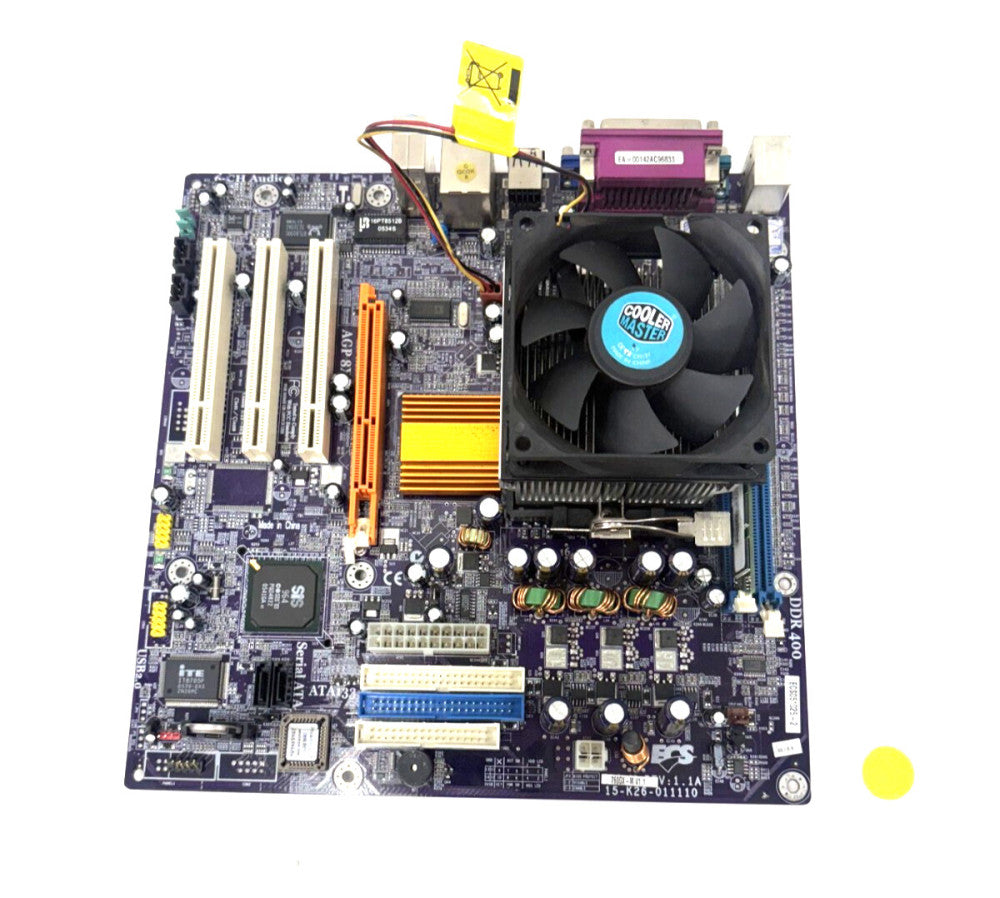 ECS 760GX-M REV1.1A MOTHERBOARD WITH ATTACHMENTS