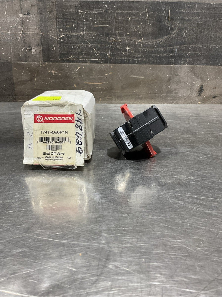 NORGREN Shut Off Valve T74T-4AA-P1N / T74T4AAP1N NOS