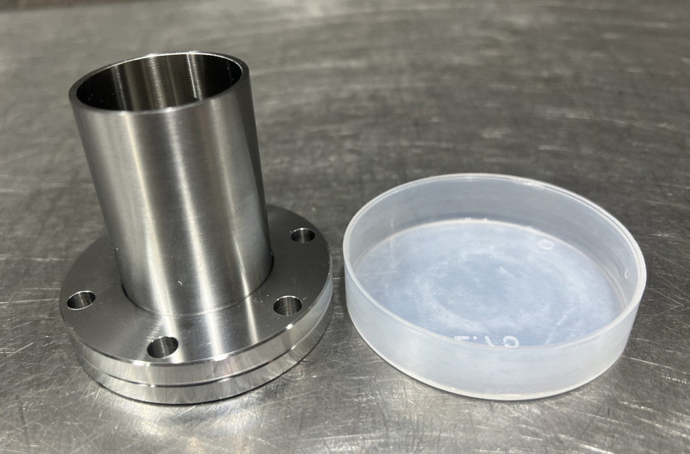 Nos MDC Mfg. Inc? Vacuum Flange Fitting Stainless Steel. See Pics For Dimensions