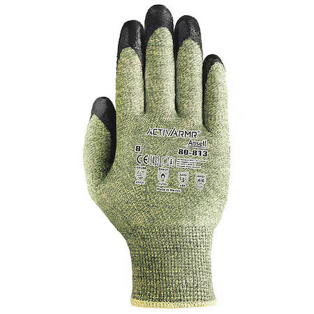 Ansell 80-813 Cut Resistant Gloves, Cut Level 4 1 Pr