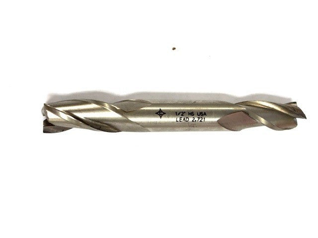 CLEVELAND TWIST 1/2" HS LEAD 2.721 DOUBLE-ENDED END MILL