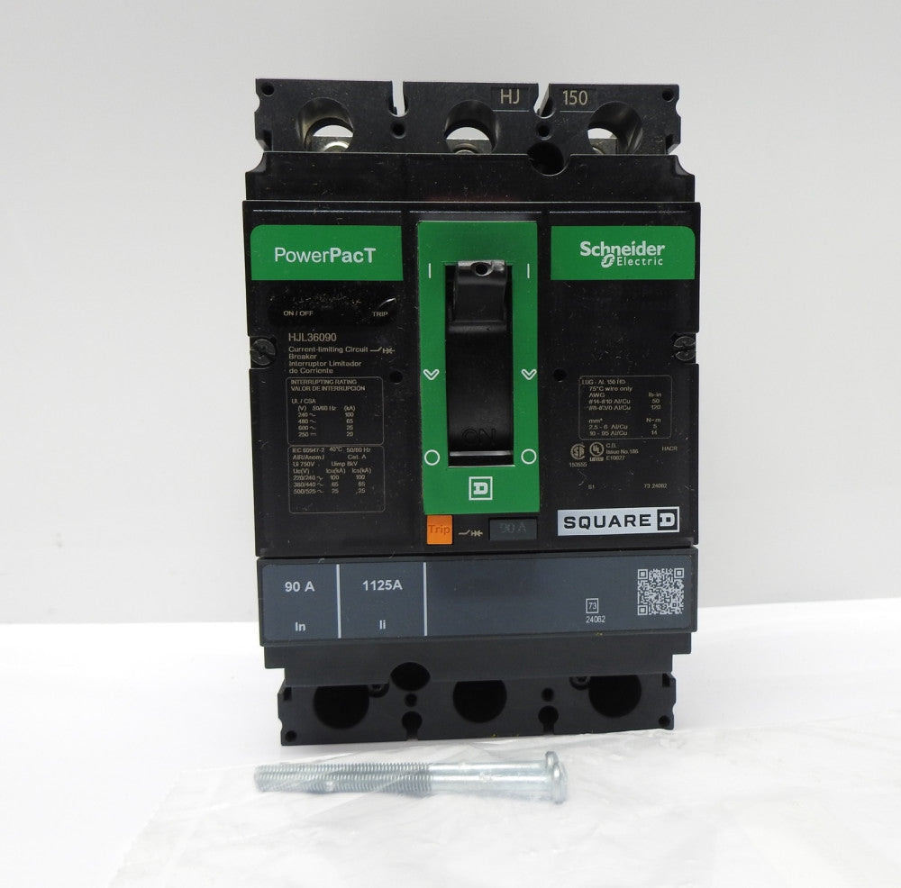 SCHNEIDER ELECTRIC 600-Volt 90-Amp HJL36090 Molded Case Circuit Breaker NOB NEW