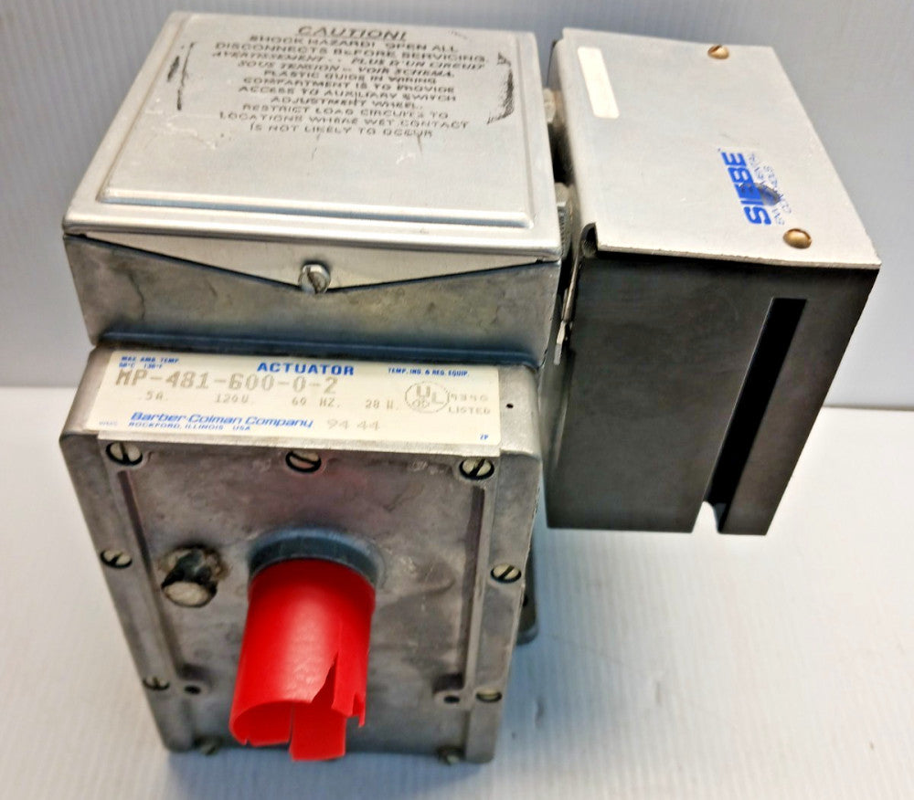 New Barber Colman MP-481-600-0-2 Electric Actuator Motor 120 Vac Siebe CP-8301