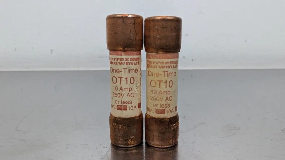2 Pack Ferraz Shawmut OT10 One-Time Fuse 250VAC 10A K5