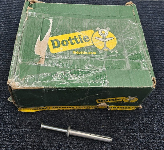 (100 PIECES) Dottie ZAS200 Zamac Anchor Alloy 1/4" Dia x 2" Length