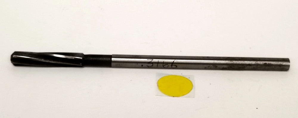 UNBRANDED HS RIGHT HAND CHUCKING REAMER  .3166"  6" OAL