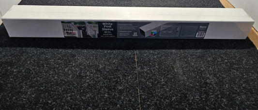 (QTY 4) Fiberon FIB-663-PKG 4 In. X 4 In. X 40 In. White Composite Post Sleeve