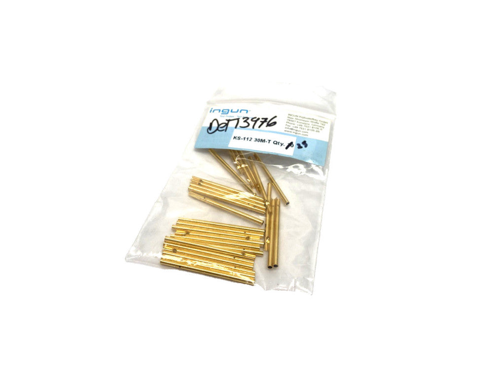 Ingun KS-112 30 M-T Test Probe Receptacle A, Gold Plated, KS-11230M-T LOT OF 25