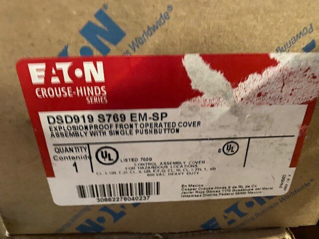 Eaton Crouse-Hinds series DSD919 S769 EM-SP