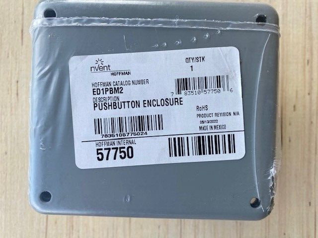 nVent HOFFMAN ED1PBM2 PUSHBUTTON ENCLOSURE (NEW)