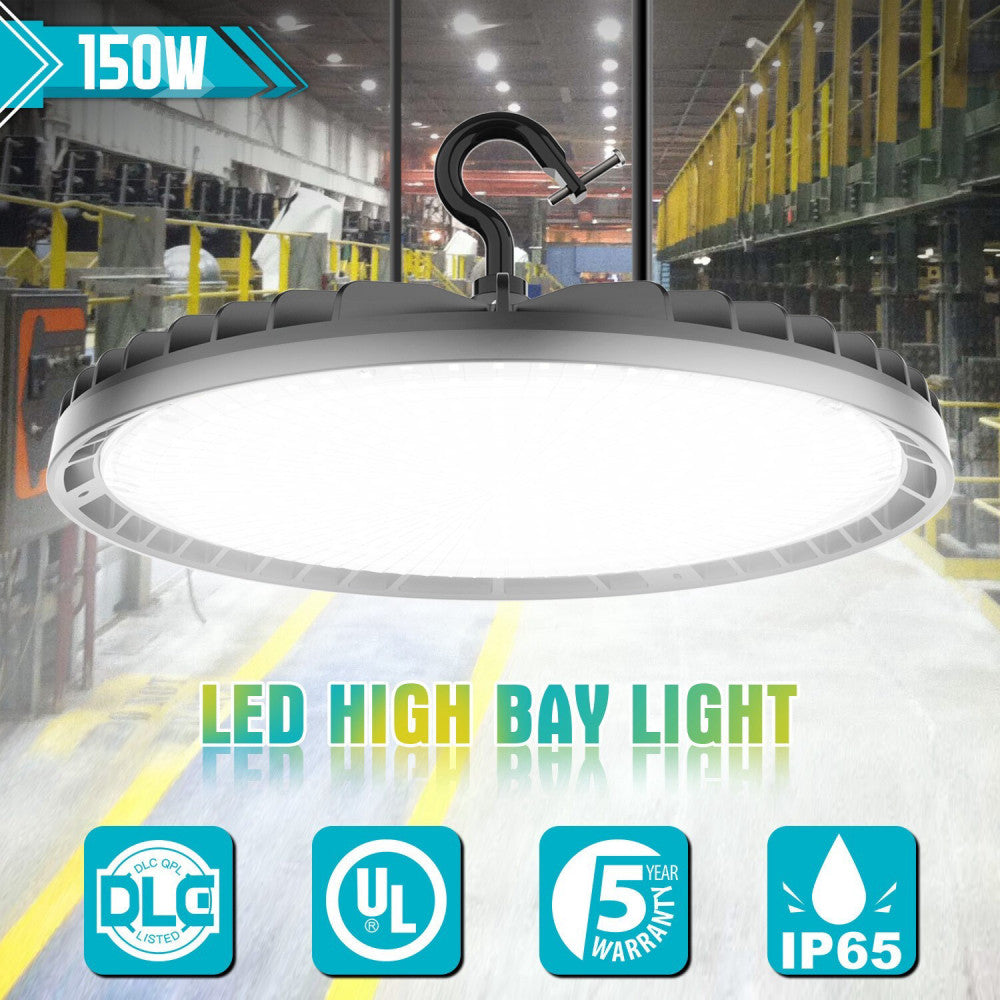 150W UFO LED High Bay Light Industrial Commercial Factory Warehouse Shop Fixture