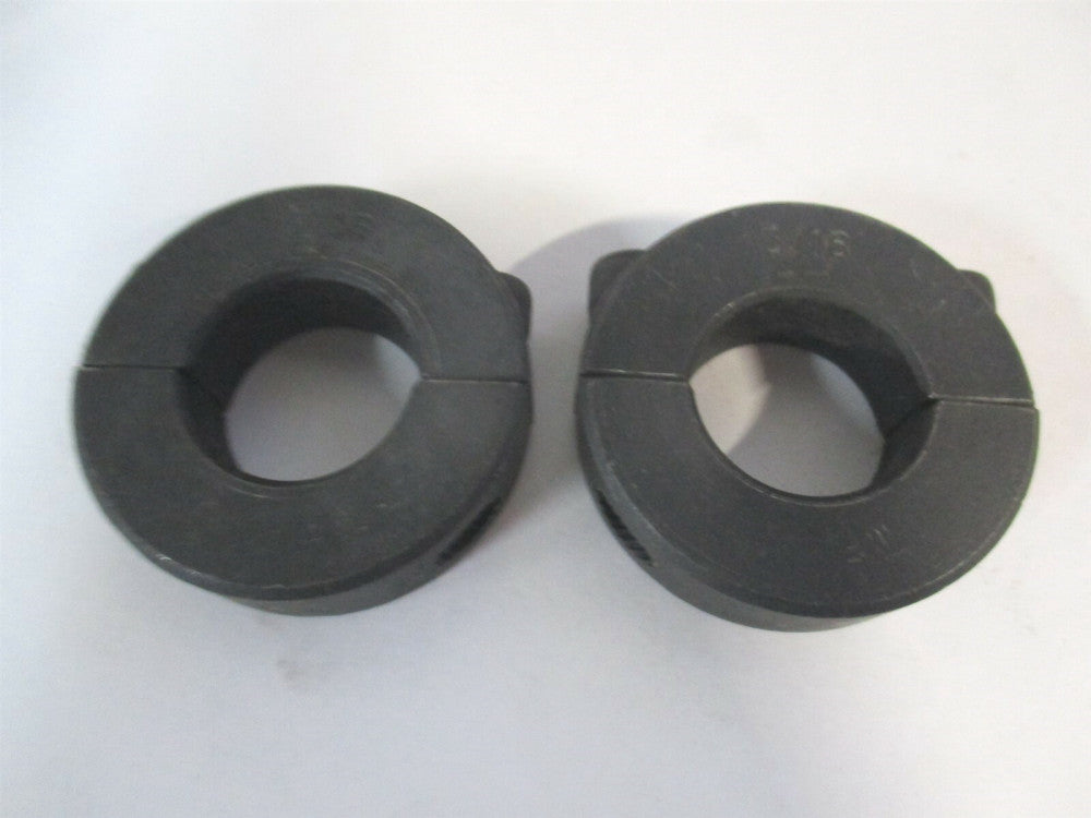 (CLCP-013-2SP) 13/16" x 1/2" x 1-5/8" Steel Two Piece Split Shaft Collar - Qty 2