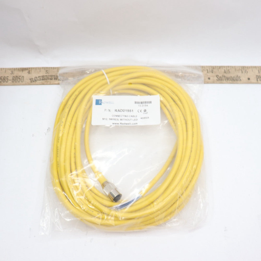 Radwell Female Straight Cord Set 5-Pin PVC 10m RAD01951