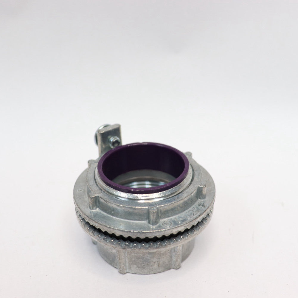 Weather Proof Conduit Hub With Ground Zinc 1-1/2"