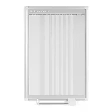 Mastervision Ga02109830 In/Out Board, Steel, 36 In, 24 In, Aluminum Frame,