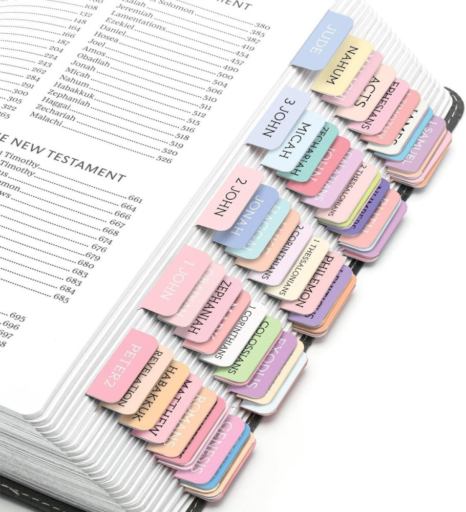 2 Pack Bible Tabs for Women and Men, Large Print Bible Tabs