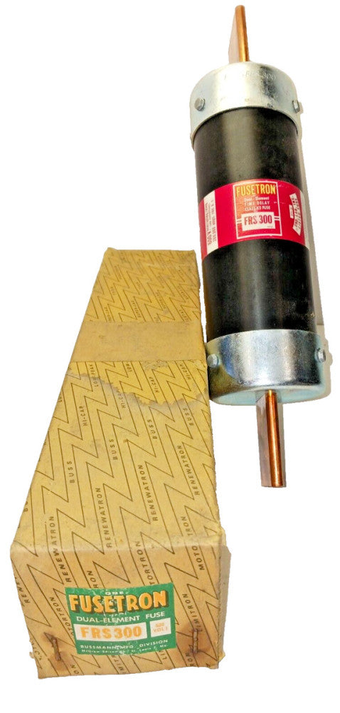 NEW BUSSMANN 300 AMP K5 FUSE DUAL-ELEMENT TIME-DELAY 600 VAC  FRS-300