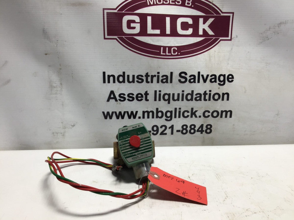 ASCO Red Hat 8210G93 Solenoid Valve NPT 3/8" in 10.1 Watts