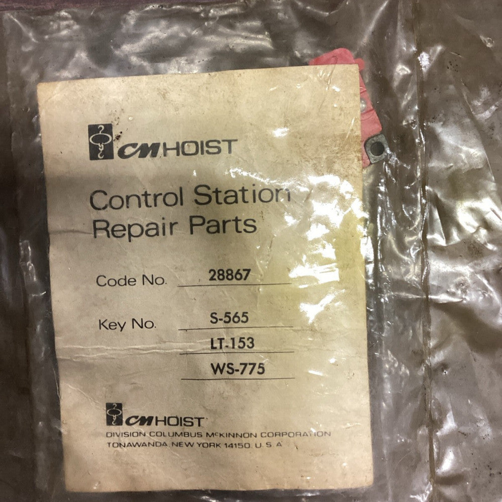 CM Control Station Repair Parts 28867 S-565 LT-153 WS-775 G97