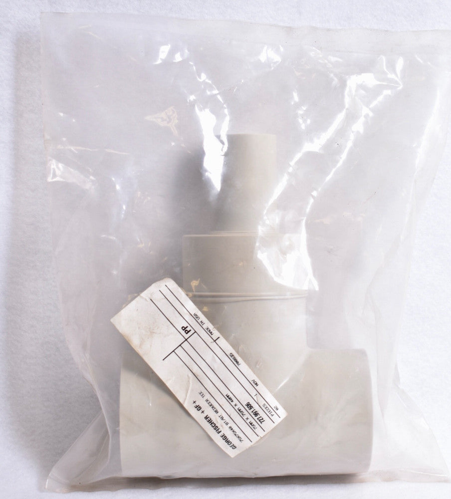George Fischer +GF+ PP BT/BT Reducer Tee 75mm x 75mm x 40mm  727.991.606
