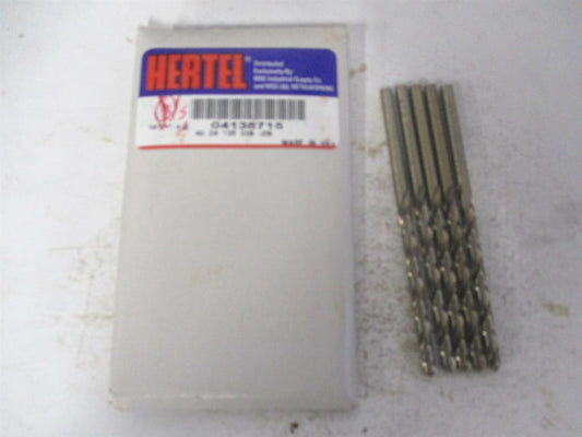 (04138715) #24 135° 2" x 3-1/8" OAL Cobalt RH Tapered Jobber Drill - Pack of 5