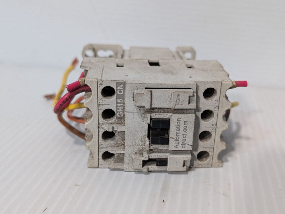 Automation Direct GH15CN Contactor, 20 AMP, 600 VAC, 0.5 HP max @115VAC, 1 phase