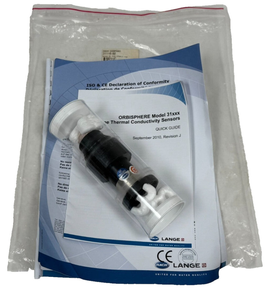 NEW HACH 31110.02 ORBISPHERE IN-LINE THERMAL CONDUCTIVITY SENSOR