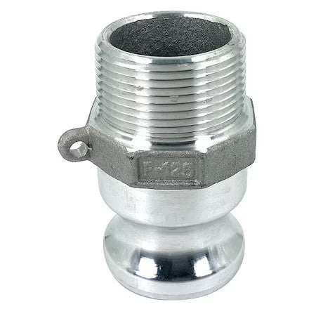 Zoro Select Ple33 Cam And Groove Adapter,1-1/4",Aluminum