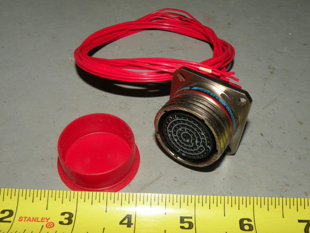 Wired Assembly  Amphenol MIL Spec Connector D 38999/20FG-35SC Wall Mount 79 Pos