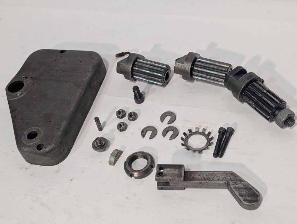 Lot of 19Barber-Colman Hob Shifter Parts including 3 Splined Transmission Shafts