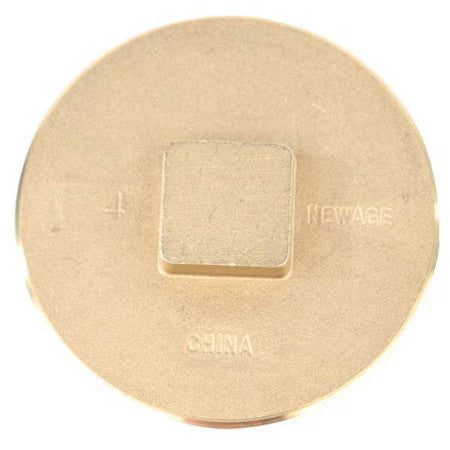Zoro Select Bpr400 Brass Raised Square Plug, Socket
