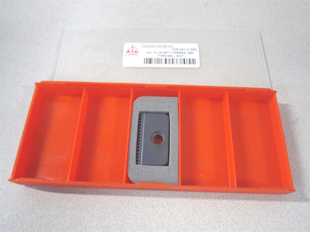 Carmex (30I14UNMT7) 30 I 14 UN MT7 Carbide TiAlN Finish Thread Mill Insert 