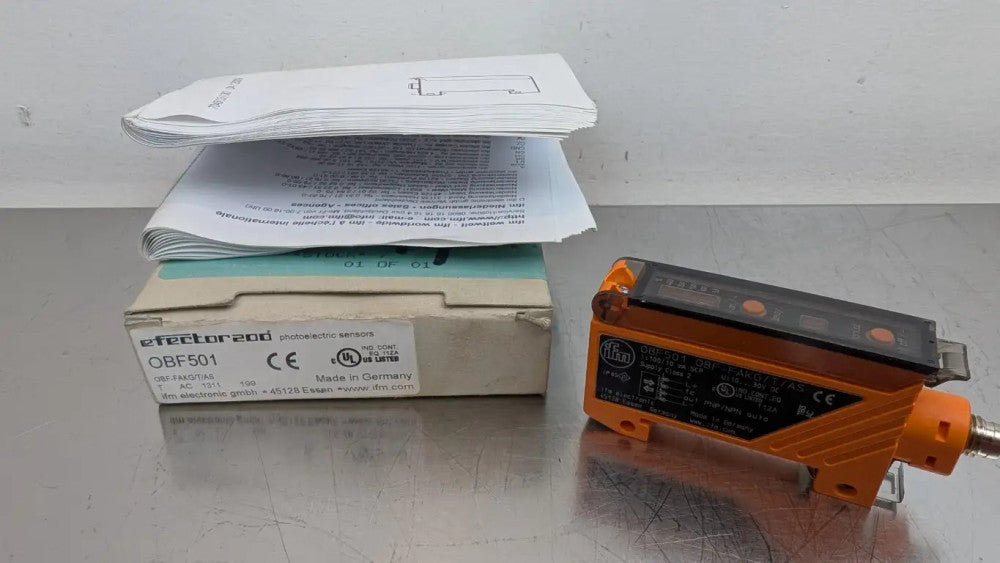IFM Efector OBF501 Fiber Optic Amplifier OBF-FAKG/T/AS 10-30VDC 50mA