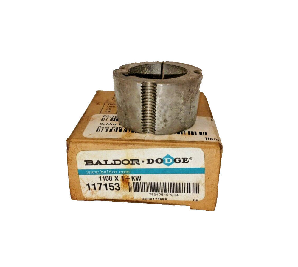 NEW BALDOR DODGE 117153 TAPER LOCK BUSHING  1108X1-KW