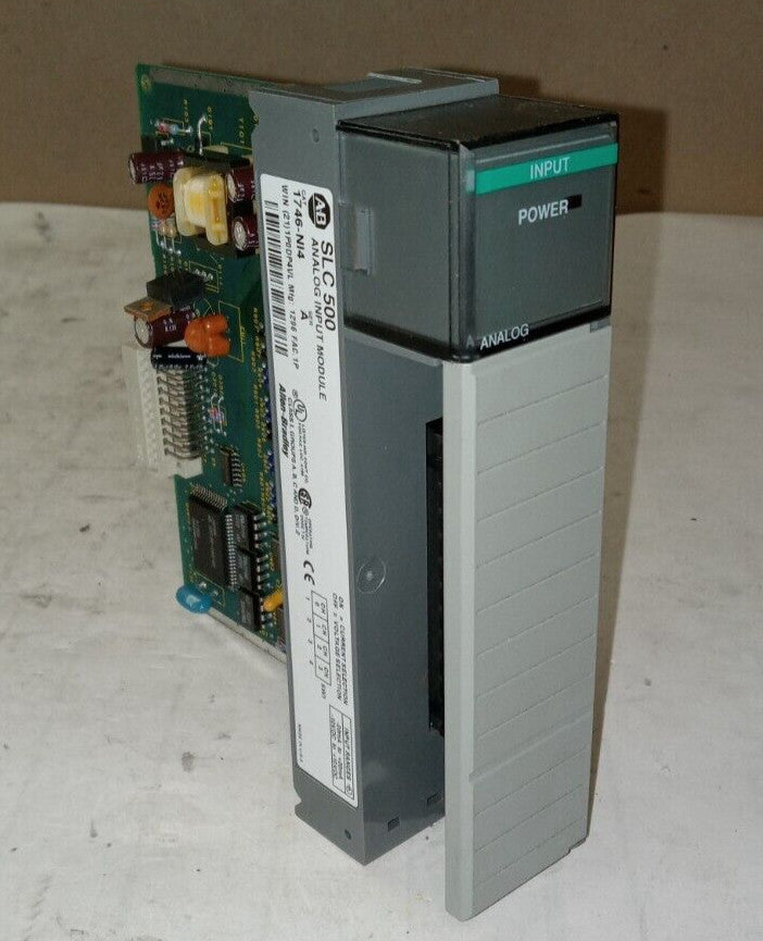 ALLEN BRADLEY SLCL500 ANALOG INPUT MODULE 1746-NI4 SER. A