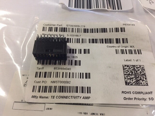 (1) 5-103166-7 - TE Connectivity - Headers  Wire Housings SHROUDED (NEW)