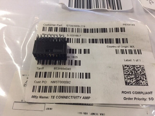 (1) 5-103166-7 - TE Connectivity - Headers  Wire Housings SHROUDED (NEW)
