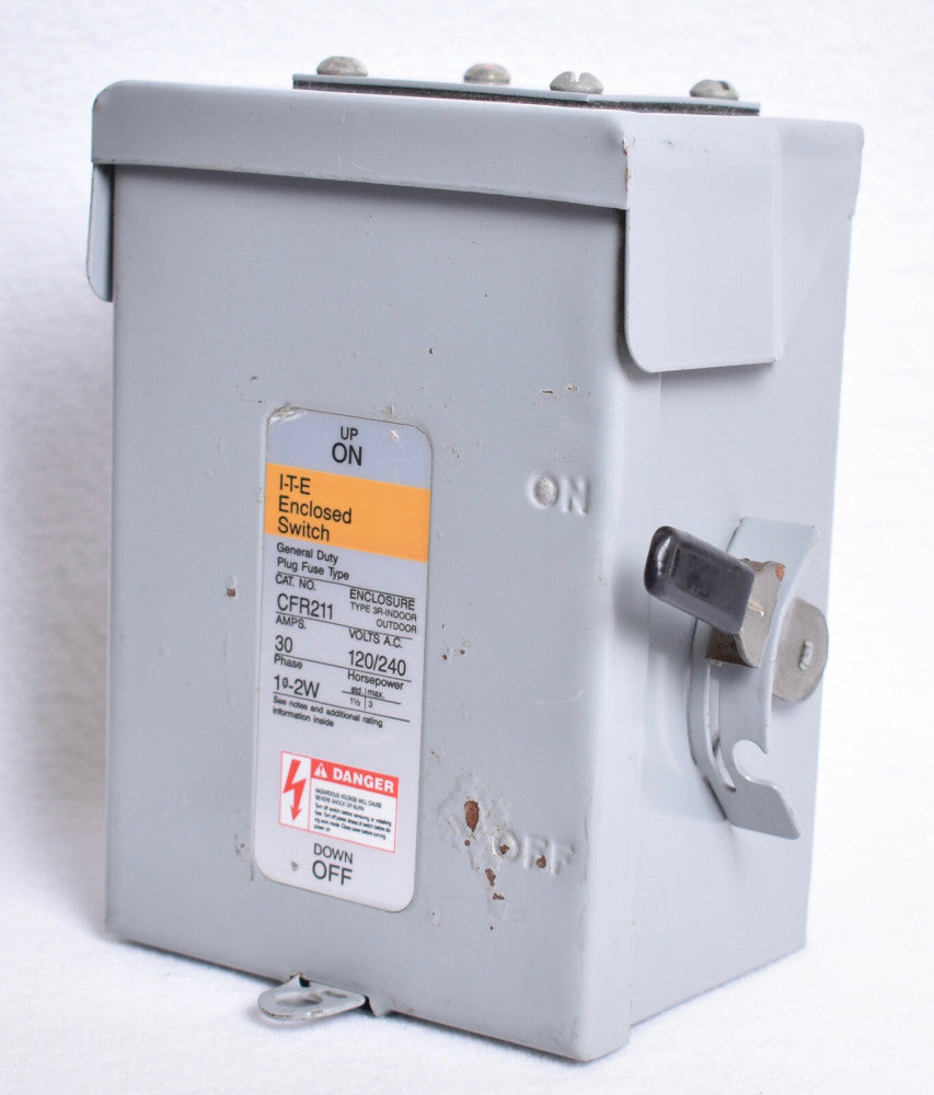 Siemens I-T-E Enclosure Type 3R On/Off 30A Switch  CFR-211 CFR211