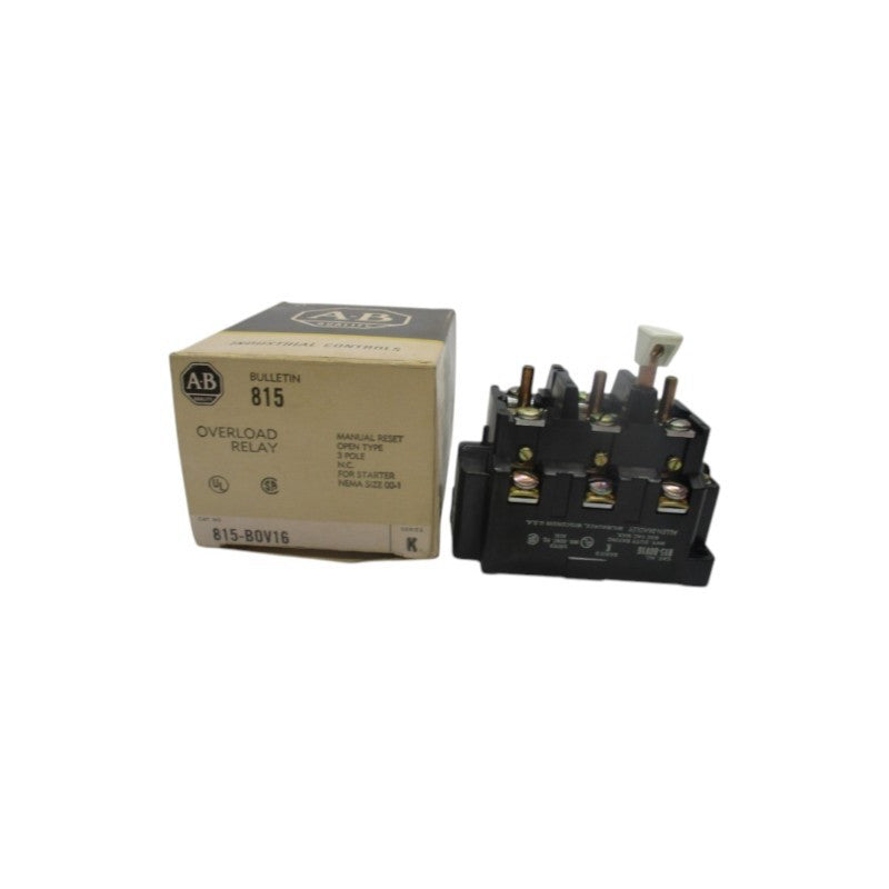 ALLEN BRADLEY 815-B0V16 SER. K 600V (BK/YL) NSMP