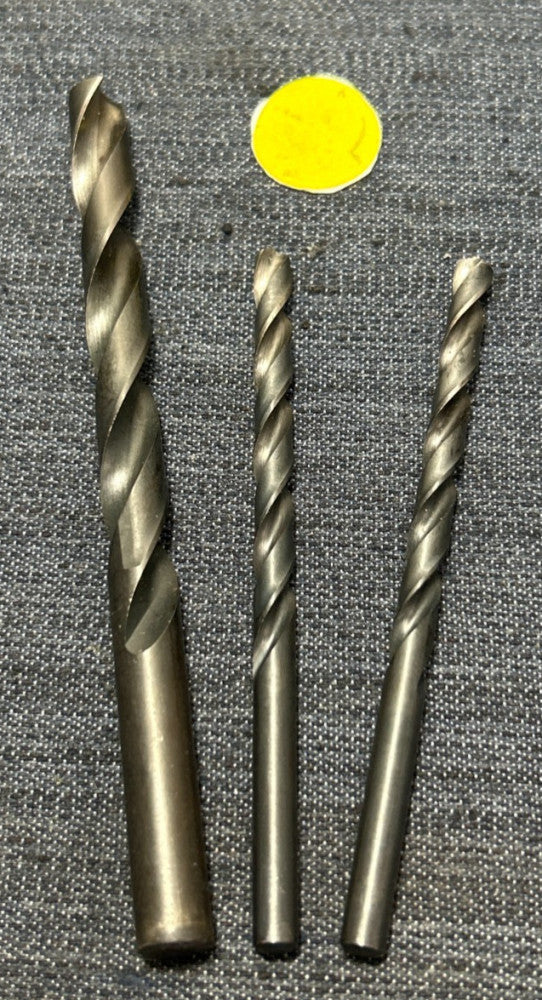 ASSORTED BRANDS & SIZES  2 FLUTE DRILL BIT    LOT OF 3