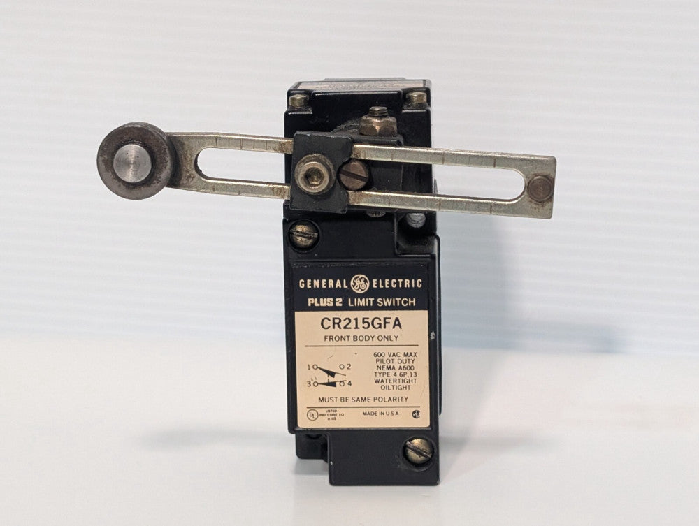 GE General Electric CR215GFA Plus 2 Limit Switch, NEMA A600, 600VAC