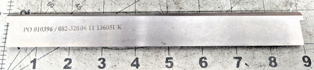 Syntegon Doboy 082-32006 9” x 0.96” x 0.18” Cut Knife [RSOF]