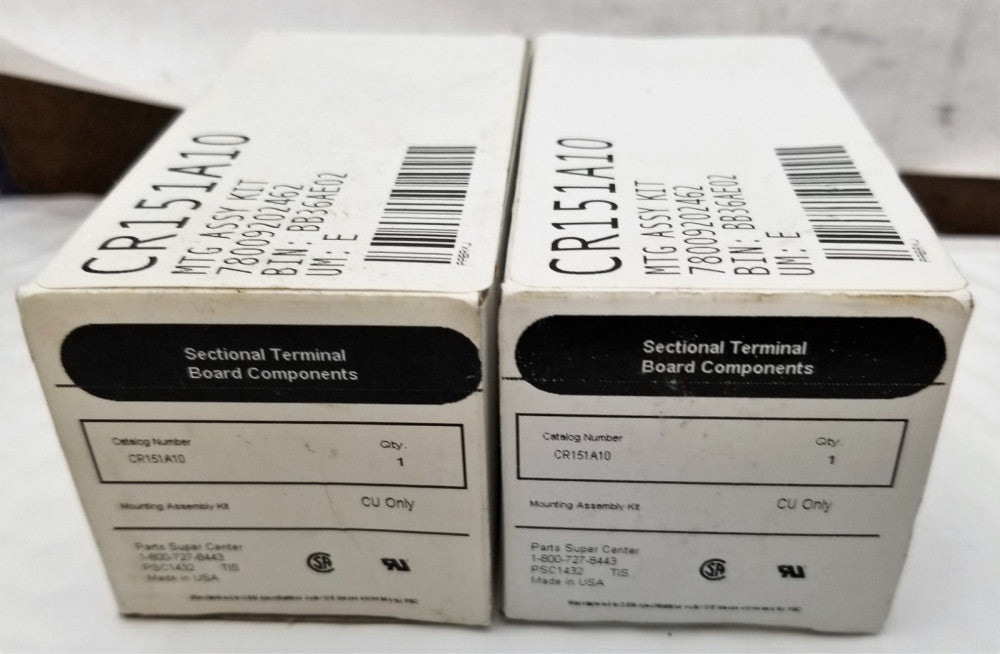 (2) GE Controls CR151A10 Terminal Block Mounting Assembly Kit [C1B1]