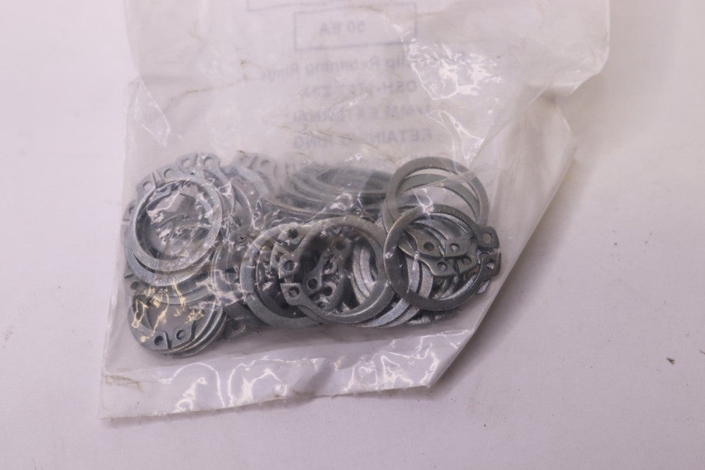 (50-Pk) Zoro Select Retain Ring Ext Carbon Steel 17mm Dia DSH-17STZ3X