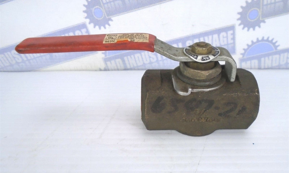 CRANE - 3/4" 463M Malleable Iron Ball Valve - NPT Connection, 400 WOG (NEW)