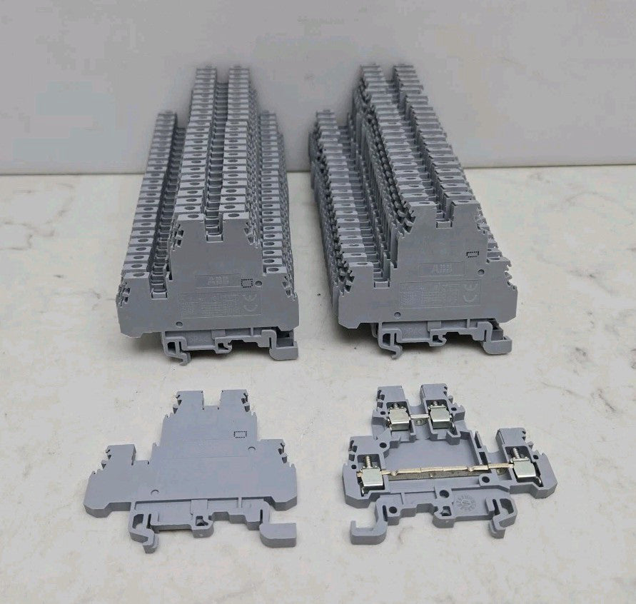 50 Pack ABB Double Layer Terminal Block 2 Pole MA2.5/5.D2 1SNA115490R1300