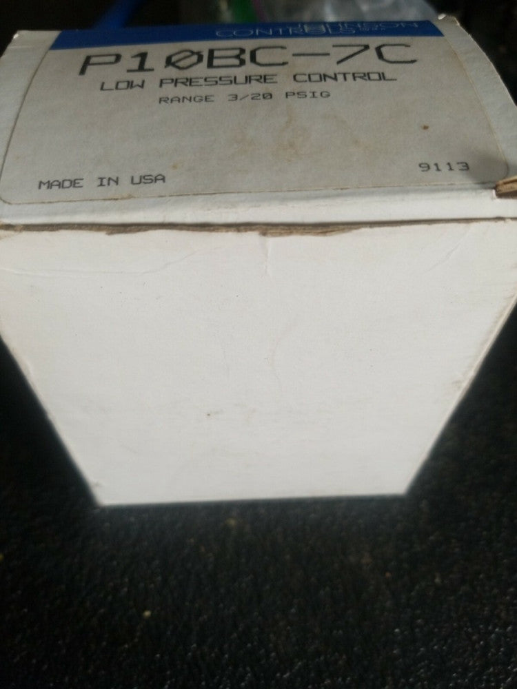 NOS JOHNSON CONTROLS P10BC-7C Pressure Control,1 Stage,1/8" Barbed